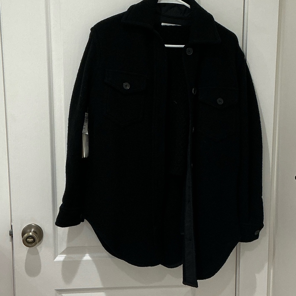 Wilfred Black Wool Jacket
